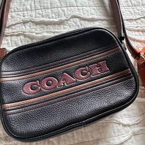 NWT black retro Coach Jamie Camera Logo Black Crossbody Bag